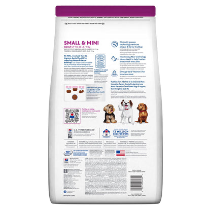 Hill's Science Diet Adult Oral Care Small & Mini Chicken, Rice & Barley Recipe Dry Dog Food