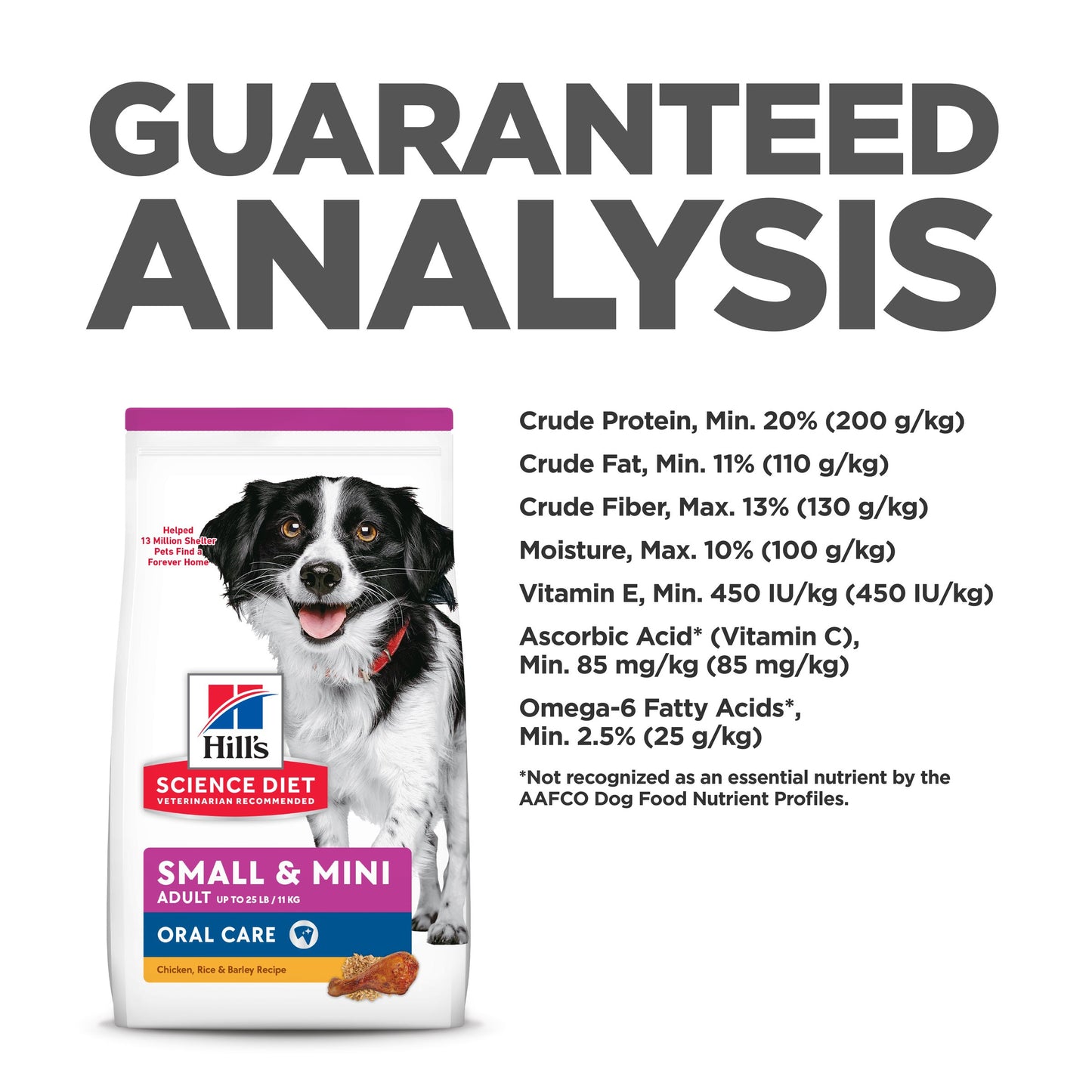 Hill's Science Diet Adult Oral Care Small & Mini Chicken, Rice & Barley Recipe Dry Dog Food