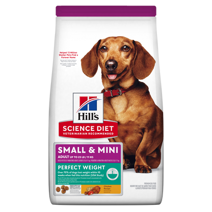 Hill's Science Diet Adult Perfect Weight Small & Mini Chicken Recipe Dry Dog Food