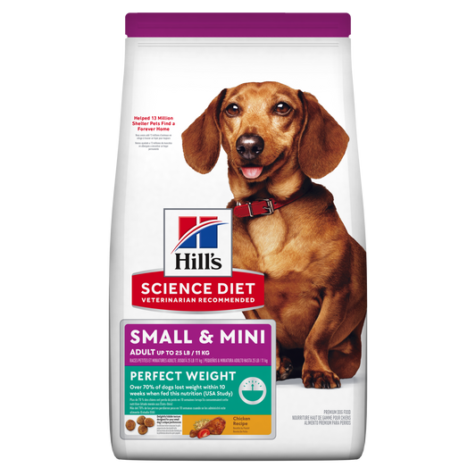 Hill's Science Diet Adult Perfect Weight Small & Mini Chicken Recipe Dry Dog Food