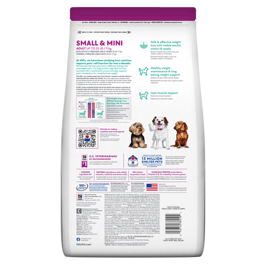 Hill's Science Diet Adult Perfect Weight Small & Mini Chicken Recipe Dry Dog Food