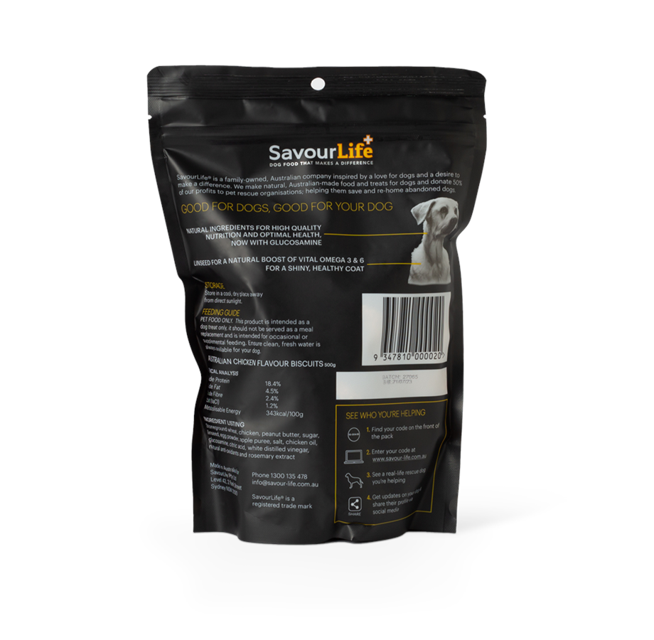 SavourLife Australian Chicken Flavour Biscuits 500g