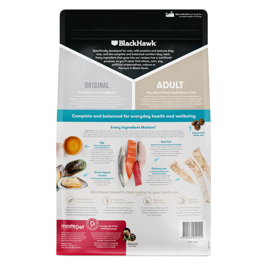 Black Hawk Original Adult Ocean Fish Cat Food