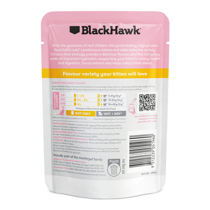 Black Hawk Original Kitten Chicken in Gravy Cat Food
