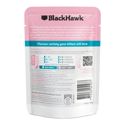 Black Hawk Original Kitten Chicken & Ocean Fish in Gravy Cat Food