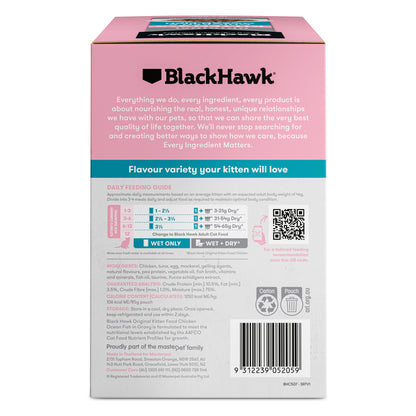Black Hawk Original Kitten Chicken & Ocean Fish in Gravy Cat Food