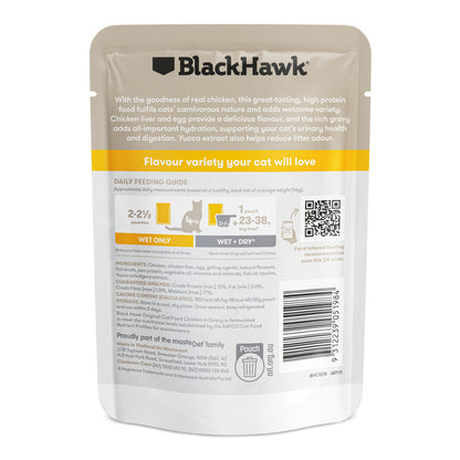 Black Hawk Original Adult Chicken in Gravy Cat Food
