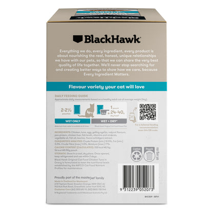 Black Hawk Original Adult Chicken & Tuna in Gravy Cat Food