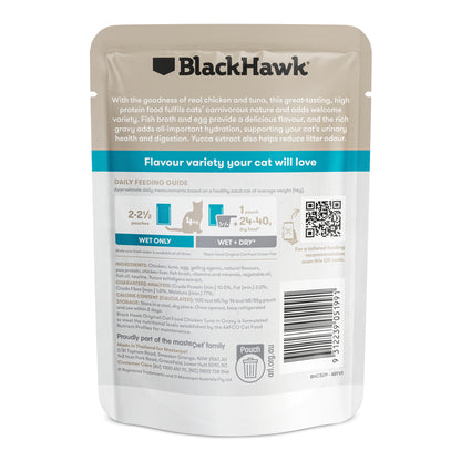 Black Hawk Original Adult Chicken & Tuna in Gravy Cat Food