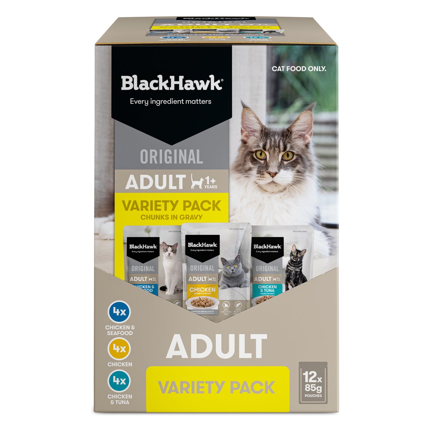 Black Hawk Original Adult Variety Pack Cat Food