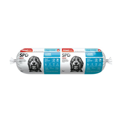 Prime100 SPD Lamb & Rosemary Dog Food Roll 2kg