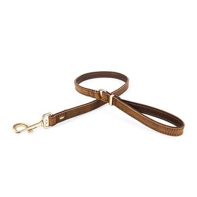 EzyDog Classic Leash Oxford Leather Brown