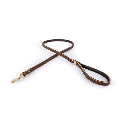 EzyDog Classic LITE Leash Oxford Leather Brown