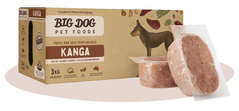 Big Dog Kangaroo Raw Dog Food (12x250g/3kg)