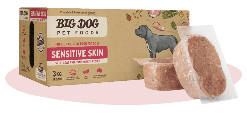 Big Dog Sensitive Skin Raw Dog Food (12x250g/3kg)