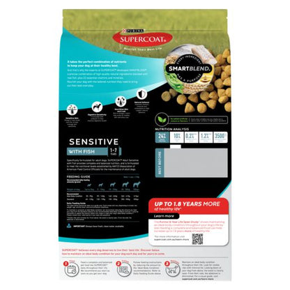 Supercoat Smartblend Adult Sensitive Dog Food With Fish