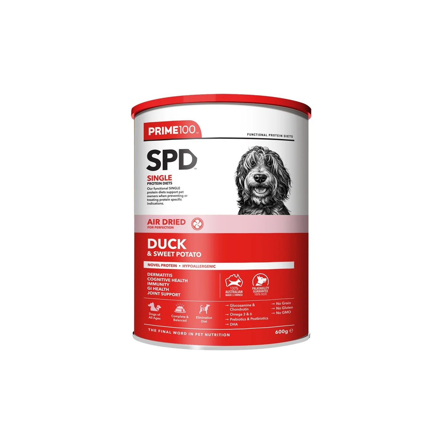 Prime100 SPD Air Dried Duck & Sweet Potato for Adult Dogs