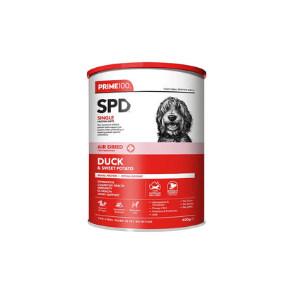 Prime100 SPD Air Dried Duck & Sweet Potato for Adult Dogs