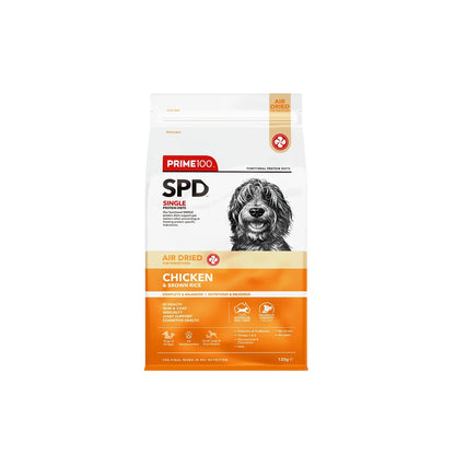Prime100 SPD Air Dried Chicken & Brown Rice for Adult Dogs