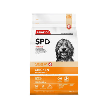 Prime100 SPD Air Dried Chicken & Brown Rice for Adult Dogs