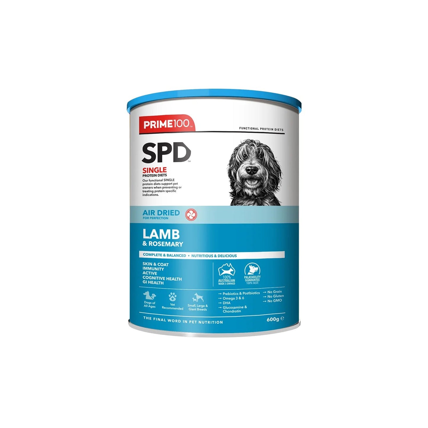Prime100 SPD Air Dried Lamb & Rosemary for Adult Dogs