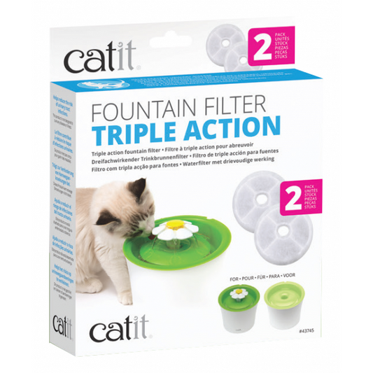 Catit 2.0 Senses Flower Water Softening Filter 2pk