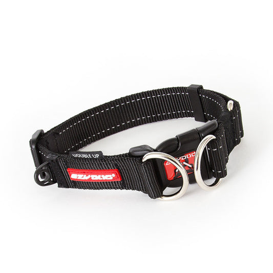 EzyDog Double Up Collar Black
