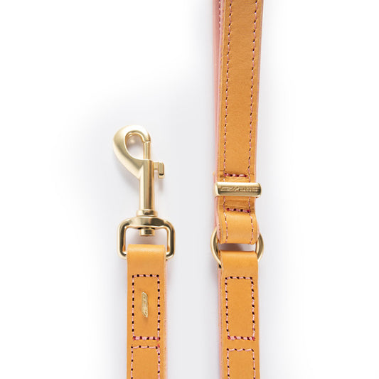 EzyDog Classic LITE Leash Oxford Leather Blush