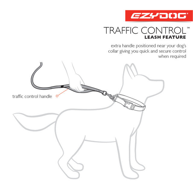 EzyDog Zero Shock Leash Black (120cm)