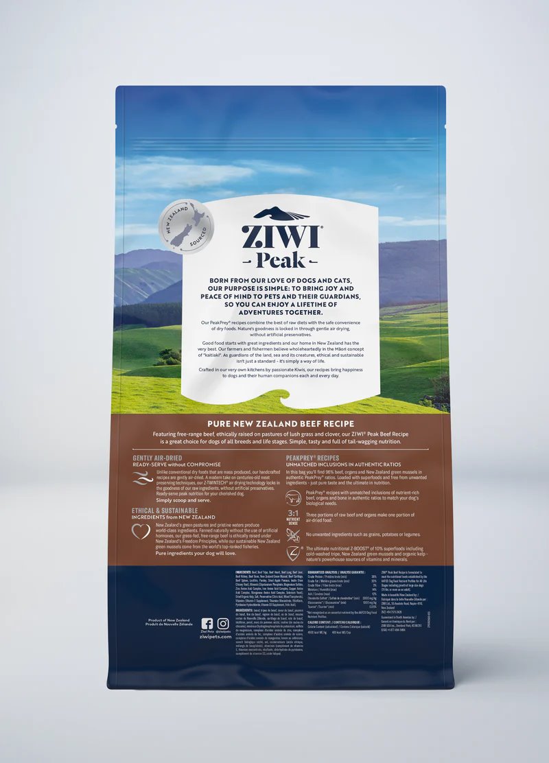 ZIWI Peak Air-Dried Original Beef Recipe For Dogs