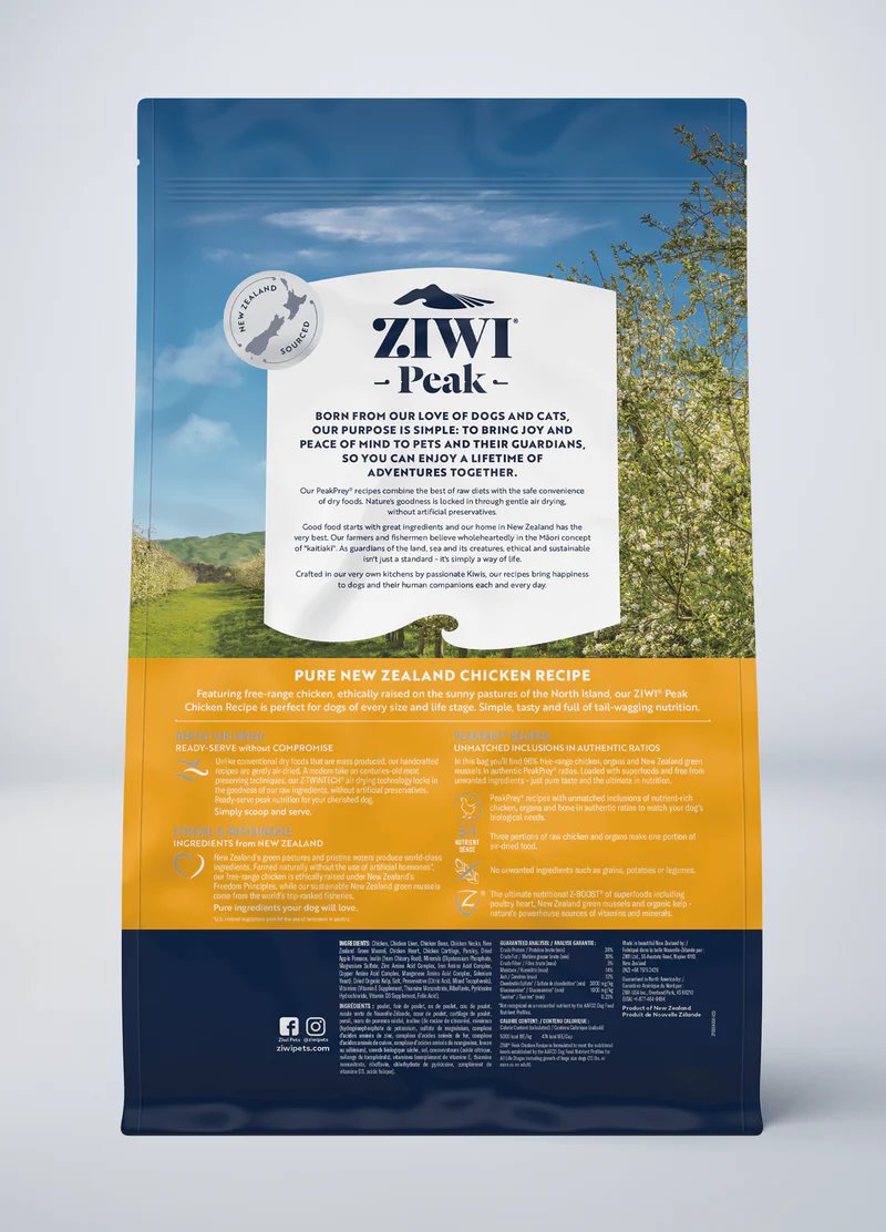 ZIWI Peak Air-Dried Original Chicken Recipe For Dogs