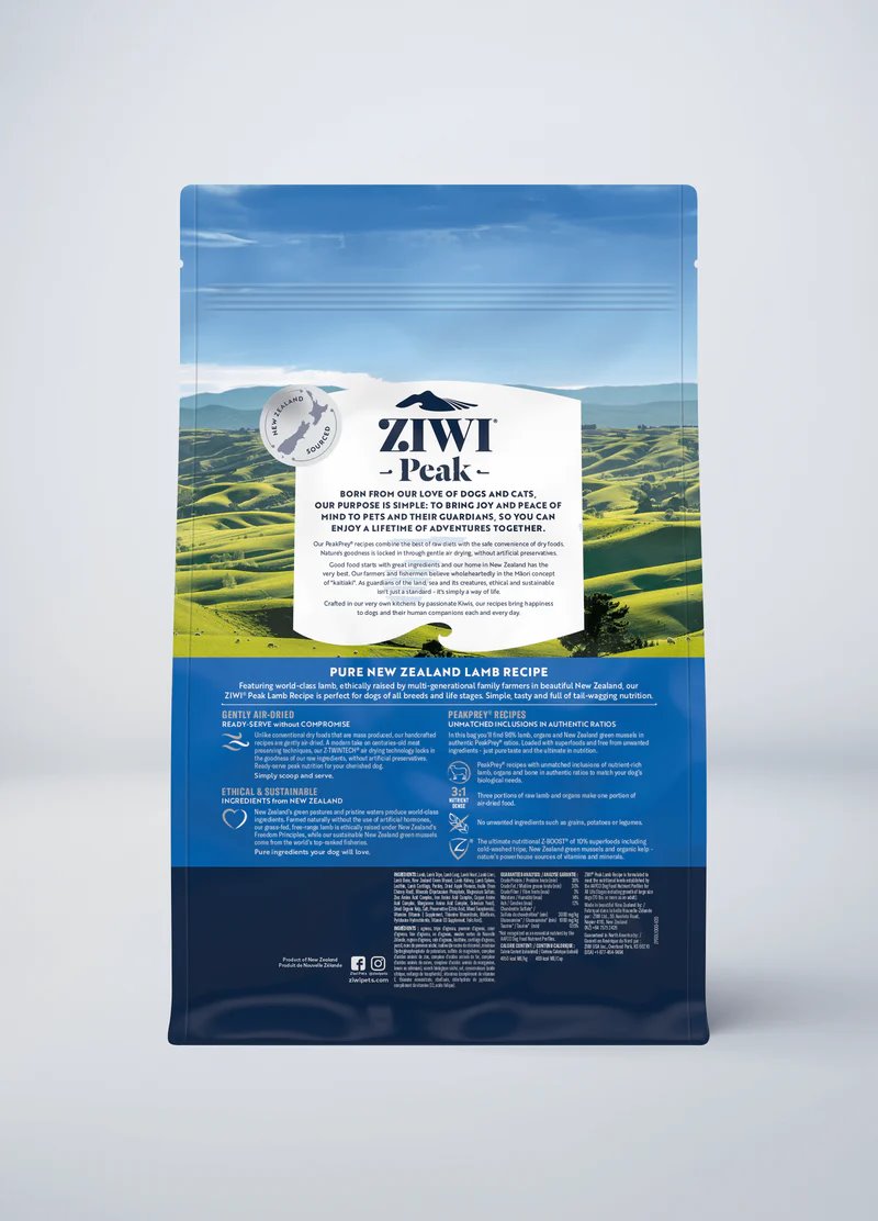 ZIWI Peak Air-Dried Original Lamb Recipe For Dogs