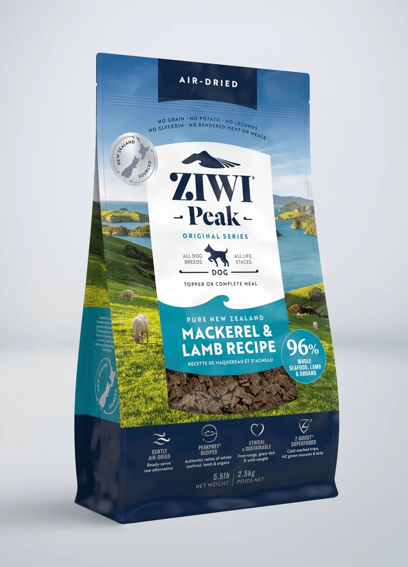 ZIWI Peak Air-Dried Original Mackerel & Lamb Recipe For Dogs