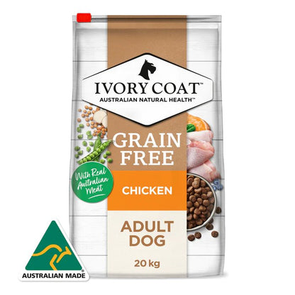 Ivory Coat Grain Free Adult All Breeds Dry Dog Food Chicken