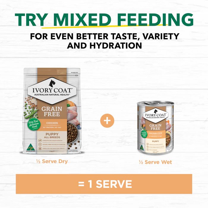 Ivory Coat Grain Free Puppy All Breeds Dry Dog Food Chicken