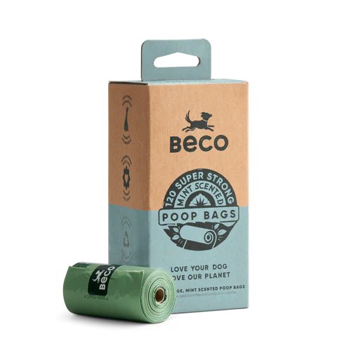 Beco Bags 120pk Mint Scented Eco Friendly Poop Bags