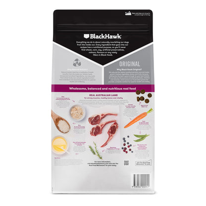 Black Hawk Original Adult Dog All Breeds Lamb & Rice Dry Dog Food
