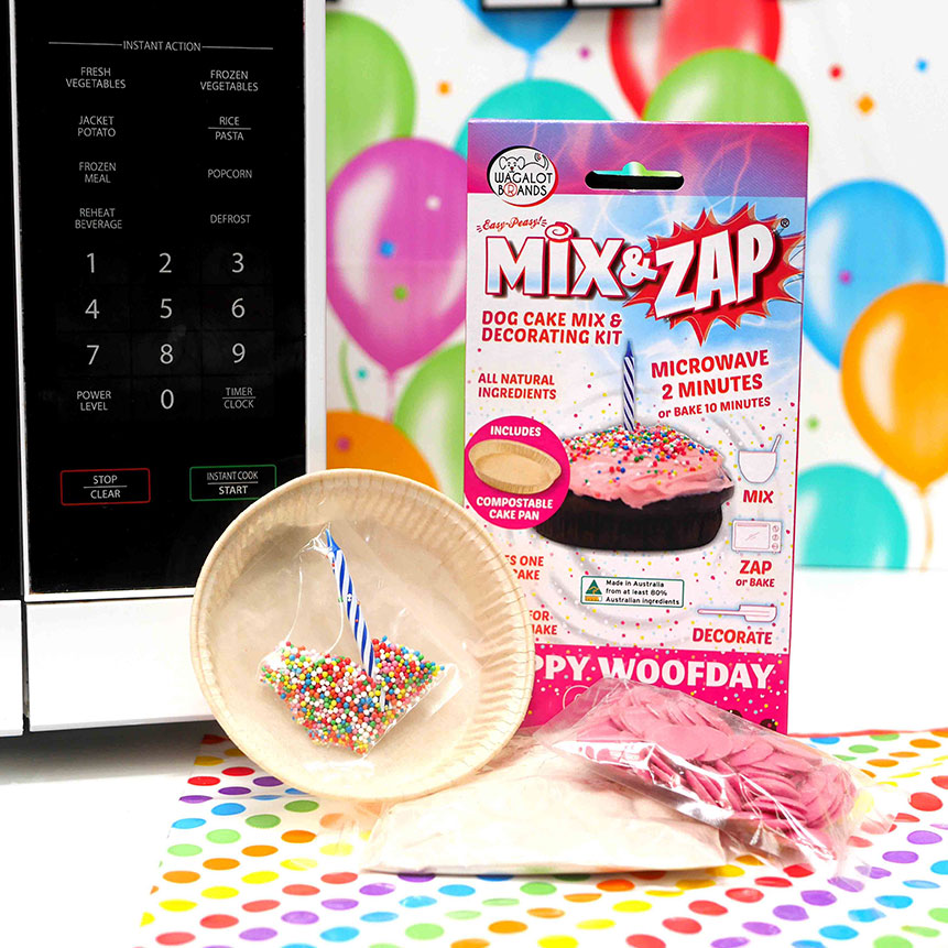 Wagalot Happy Woofday Cake Kit Pink