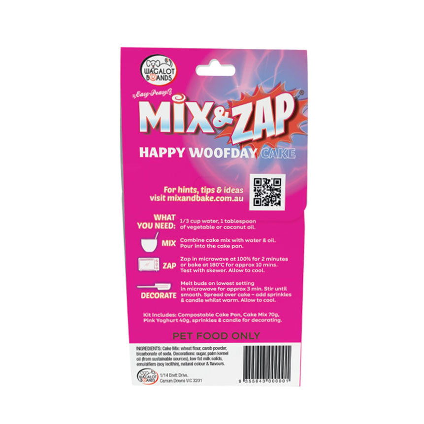 Wagalot Happy Woofday Cake Kit Pink