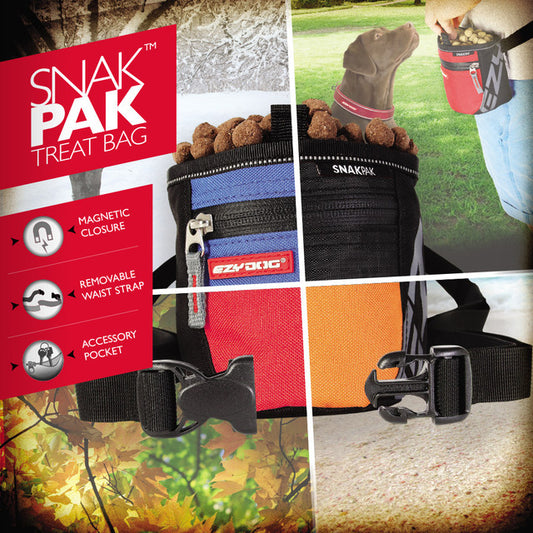 EzyDog SnakPak Dog Treat Bag Blue