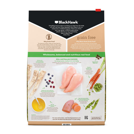 Black Hawk Grain Free Adult Small Breed Chicken Dry Dog Food