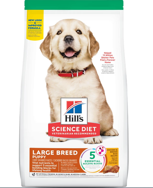 Hill's Science Diet Puppy Large Breed Chicken & Brown Rice Recipe Dry Dog Food