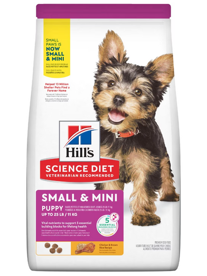 Hill's Science Diet Puppy Small & Mini Chicken & Brown Rice Recipe Dry Dog Food
