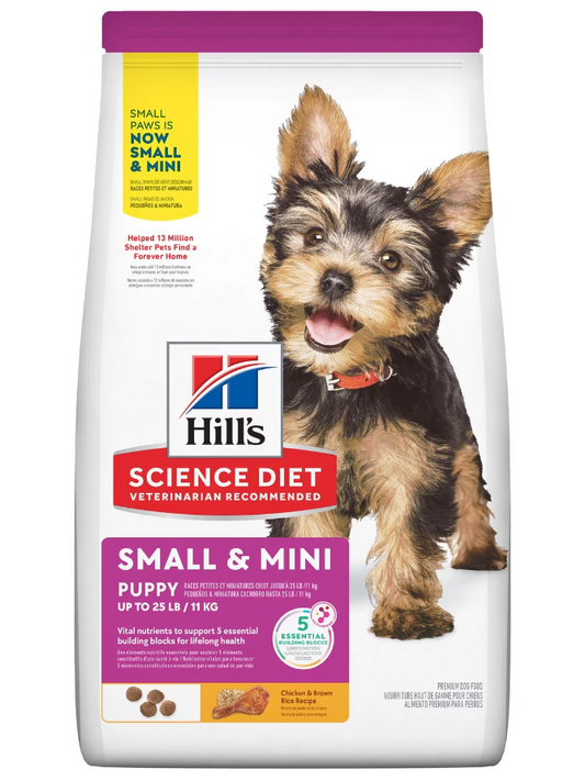 Hill's Science Diet Puppy Small & Mini Chicken & Brown Rice Recipe Dry Dog Food