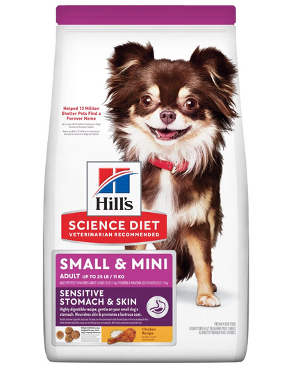 Hill's Science Diet Adult Sensitive Stomach & Skin Small & Mini Chicken Recipe Dry Dog Food