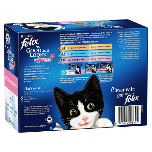 Felix Kitten As Good As It Looks Kitten Menus in Jelly