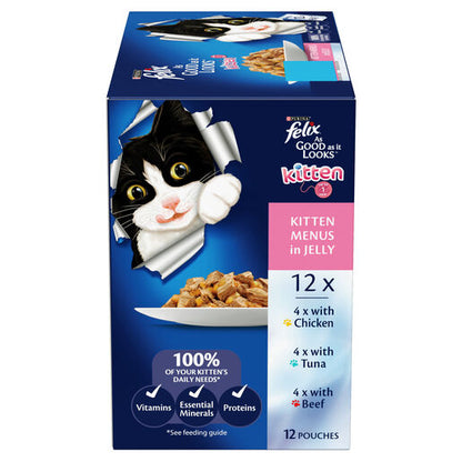 Felix Kitten As Good As It Looks Kitten Menus in Jelly