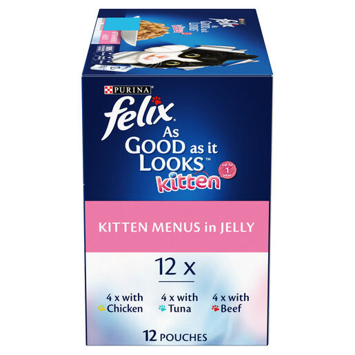 Felix Kitten As Good As It Looks Kitten Menus in Jelly