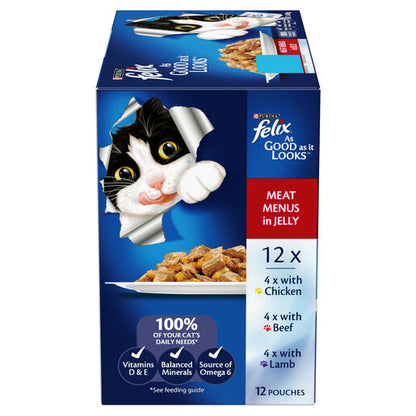 Felix Adult As Good As It Looks Meat Menus in Jelly