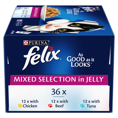 Felix Adult As Good As It Looks Mixed Selection in Jelly 36 x 85g